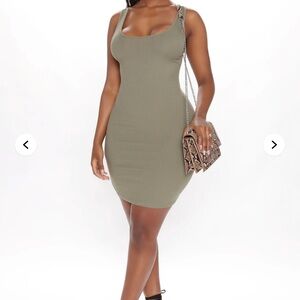 Fashion Nova Ribbed Bodycon Dress